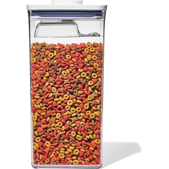 OXO Good Grips Pet Pop Container - 2.6L, Ideal for up to 3lb Dog Food or 2lb Cat Food, Airtight Storage Container for Dog and Cat Food, BPA Free OXO Good Grips Pet Pop Container - 2.6L, Ideal for up to 3lb Dog Food or 2lb Cat Food, Airtight Storage Container for Dog and Cat Food, BPA Free