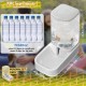 Old Tjikko Automatic Food and Water Dispenser for Cats and Dogs, Automatic Feeder and Water Drinker Set for Small Animals, Dog Bowl, 3.8 Litres PBA Free
