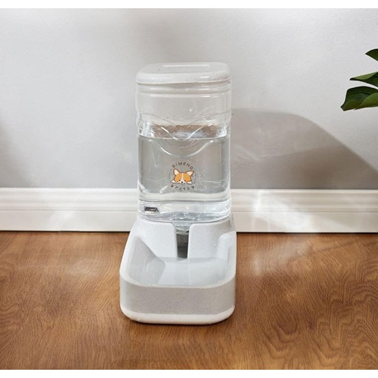 Old Tjikko Automatic Food and Water Dispenser for Cats and Dogs, Automatic Feeder and Water Drinker Set for Small Animals, Dog Bowl, 3.8 Litres PBA Free Old Tjikko Automatic Food and Water Dispenser for Cats and Dogs, Automatic Feeder and Water Drinker Set for Small Animals, Dog Bowl, 3.8 Litres PBA Free