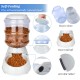 Old Tjikko Automatic Food and Water Dispenser for Cats and Dogs, Automatic Feeder and Water Drinker Set for Small Animals, Dog Bowl, 3.8 Litres PBA Free