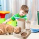 PETCUTE All-in-One Automatic Food and Water Dispenser for Pets, Gravity Feeder for Cats, Dog Water Dispenser, Automatic Pet Feeder for Wet/Dry Food PETCUTE All-in-One Automatic Food and Water Dispenser for Pets, Gravity Feeder for Cats, Dog Water Dispenser, Automatic Pet Feeder for Wet/Dry Food