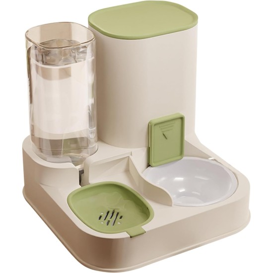 PETCUTE All-in-One Automatic Food and Water Dispenser for Pets, Gravity Feeder for Cats, Dog Water Dispenser, Automatic Pet Feeder for Wet/Dry Food PETCUTE All-in-One Automatic Food and Water Dispenser for Pets, Gravity Feeder for Cats, Dog Water Dispenser, Automatic Pet Feeder for Wet/Dry Food