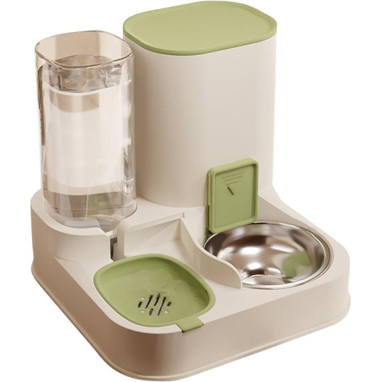 PETCUTE All-in-One Automatic Food and Water Dispenser for Pets, Gravity Feeder for Cats, Dog Water Dispenser, Automatic Pet Feeder for Wet/Dry Food PETCUTE All-in-One Automatic Food and Water Dispenser for Pets, Gravity Feeder for Cats, Dog Water Dispenser, Automatic Pet Feeder for Wet/Dry Food