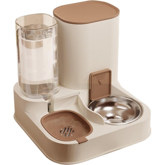 PETCUTE All-in-One Automatic Food and Water Dispenser for Pets, Gravity Feeder for Cats, Dog Water Dispenser, Automatic Pet Feeder for Wet/Dry Food PETCUTE All-in-One Automatic Food and Water Dispenser for Pets, Gravity Feeder for Cats, Dog Water Dispenser, Automatic Pet Feeder for Wet/Dry Food
