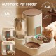 PETCUTE All-in-One Automatic Food and Water Dispenser for Pets, Gravity Feeder for Cats, Dog Water Dispenser, Automatic Pet Feeder for Wet/Dry Food PETCUTE All-in-One Automatic Food and Water Dispenser for Pets, Gravity Feeder for Cats, Dog Water Dispenser, Automatic Pet Feeder for Wet/Dry Food