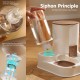 PETCUTE All-in-One Automatic Food and Water Dispenser for Pets, Gravity Feeder for Cats, Dog Water Dispenser, Automatic Pet Feeder for Wet/Dry Food PETCUTE All-in-One Automatic Food and Water Dispenser for Pets, Gravity Feeder for Cats, Dog Water Dispenser, Automatic Pet Feeder for Wet/Dry Food