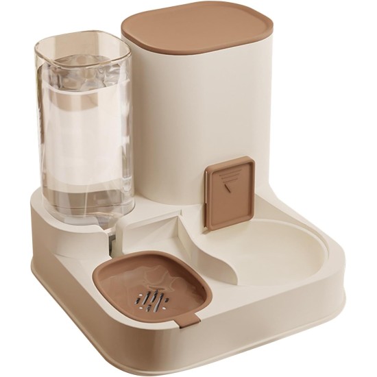 PETCUTE All-in-One Automatic Food and Water Dispenser for Pets, Gravity Feeder for Cats, Dog Water Dispenser, Automatic Pet Feeder for Wet/Dry Food PETCUTE All-in-One Automatic Food and Water Dispenser for Pets, Gravity Feeder for Cats, Dog Water Dispenser, Automatic Pet Feeder for Wet/Dry Food