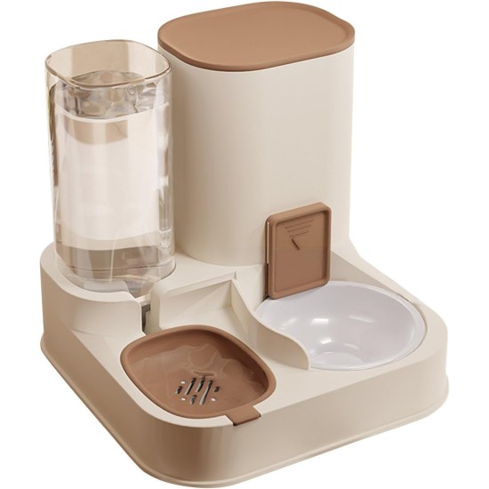 PETCUTE All-in-One Automatic Food and Water Dispenser for Pets, Gravity Feeder for Cats, Dog Water Dispenser, Automatic Pet Feeder for Wet/Dry Food PETCUTE All-in-One Automatic Food and Water Dispenser for Pets, Gravity Feeder for Cats, Dog Water Dispenser, Automatic Pet Feeder for Wet/Dry Food