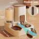 PETCUTE All-in-One Automatic Food and Water Dispenser for Pets, Gravity Feeder for Cats, Dog Water Dispenser, Automatic Pet Feeder for Wet/Dry Food PETCUTE All-in-One Automatic Food and Water Dispenser for Pets, Gravity Feeder for Cats, Dog Water Dispenser, Automatic Pet Feeder for Wet/Dry Food