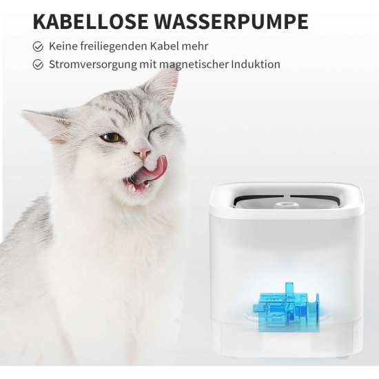 PETKIT Cybertail Cat Drinking Fountain, Dog Water Dispenser, 1.85 L Cat/Dog Water Fountain, Intelligent LED Light, 25 dB Extremely Quiet, Corded Water Dispenser, Cordless Water Pump PETKIT Cybertail Cat Drinking Fountain, Dog Water Dispenser, 1.85 L Cat/Dog Water Fountain, Intelligent LED Light, 25 dB Extremely Quiet, Corded Water Dispenser, Cordless Water Pump