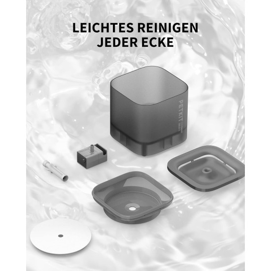 PETKIT Cybertail Cat Drinking Fountain, Dog Water Dispenser, 1.85 L Cat/Dog Water Fountain, Intelligent LED Light, 25 dB Extremely Quiet, Corded Water Dispenser, Cordless Water Pump PETKIT Cybertail Cat Drinking Fountain, Dog Water Dispenser, 1.85 L Cat/Dog Water Fountain, Intelligent LED Light, 25 dB Extremely Quiet, Corded Water Dispenser, Cordless Water Pump