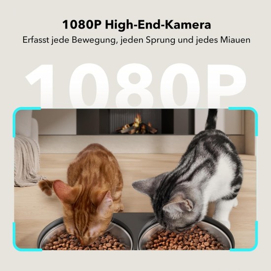 PETLIBRO 5L Automatic Cat Feeder 2 Bowls with 1080P Camera, 5G WiFi Cat Food Automatic with App & Night Vision, Motion & Sound Alarm for Pets, Dry Food Dispenser for Multiple Pets PETLIBRO 5L Automatic Cat Feeder 2 Bowls with 1080P Camera, 5G WiFi Cat Food Automatic with App & Night Vision, Motion & Sound Alarm for Pets, Dry Food Dispenser for Multiple Pets