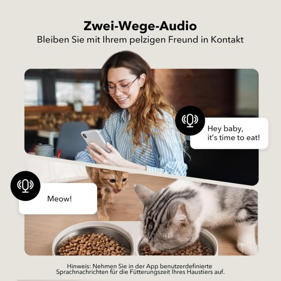 PETLIBRO 5L Automatic Cat Feeder 2 Bowls with 1080P Camera, 5G WiFi Cat Food Automatic with App & Night Vision, Motion & Sound Alarm for Pets, Dry Food Dispenser for Multiple Pets PETLIBRO 5L Automatic Cat Feeder 2 Bowls with 1080P Camera, 5G WiFi Cat Food Automatic with App & Night Vision, Motion & Sound Alarm for Pets, Dry Food Dispenser for Multiple Pets