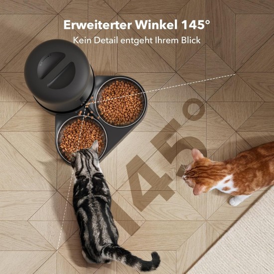 PETLIBRO 5L Automatic Cat Feeder 2 Bowls with 1080P Camera, 5G WiFi Cat Food Automatic with App & Night Vision, Motion & Sound Alarm for Pets, Dry Food Dispenser for Multiple Pets PETLIBRO 5L Automatic Cat Feeder 2 Bowls with 1080P Camera, 5G WiFi Cat Food Automatic with App & Night Vision, Motion & Sound Alarm for Pets, Dry Food Dispenser for Multiple Pets