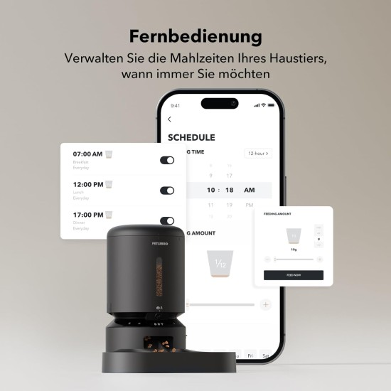 PETLIBRO 5L Automatic Cat Feeder 2 Bowls with 1080P Camera, 5G WiFi Cat Food Automatic with App & Night Vision, Motion & Sound Alarm for Pets, Dry Food Dispenser for Multiple Pets PETLIBRO 5L Automatic Cat Feeder 2 Bowls with 1080P Camera, 5G WiFi Cat Food Automatic with App & Night Vision, Motion & Sound Alarm for Pets, Dry Food Dispenser for Multiple Pets