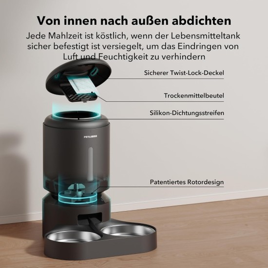 PETLIBRO 5L Automatic Feeder for 2 Cats and Dogs with App, 5G WiFi Pet Feeder, Automatic Cat Feeder with Sensor for Low Feed, 1-10 Meals a Day PETLIBRO 5L Automatic Feeder for 2 Cats and Dogs with App, 5G WiFi Pet Feeder, Automatic Cat Feeder with Sensor for Low Feed, 1-10 Meals a Day