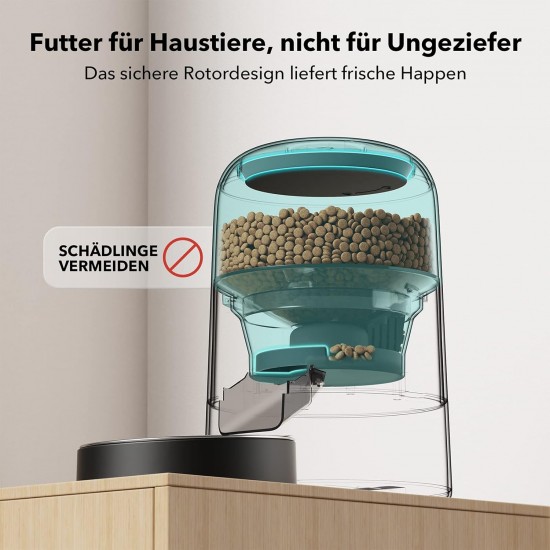 PETLIBRO Automatic Cat Feeder, Wireless 2.4G WiFi Intelligent Feeder Cat, Rechargeable Battery with 30 Days Battery Life, with Stainless Steel Bowl, App Control PETLIBRO Automatic Cat Feeder, Wireless 2.4G WiFi Intelligent Feeder Cat, Rechargeable Battery with 30 Days Battery Life, with Stainless Steel Bowl, App Control