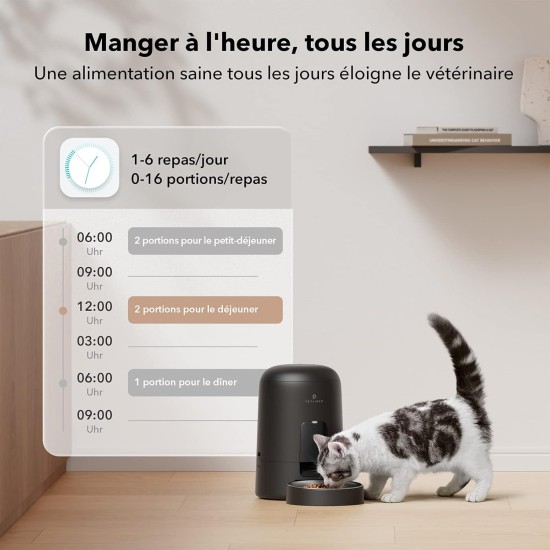 PETLIBRO Automatic Cat Feeder with App, Wireless 2.4G WiFi Enabled Intelligent Feeder, Rechargeable Battery with 30 Days Battery Life, with Stainless Steel Bowl, App Control PETLIBRO Automatic Cat Feeder with App, Wireless 2.4G WiFi Enabled Intelligent Feeder, Rechargeable Battery with 30 Days Battery Life, with Stainless Steel Bowl, App Control