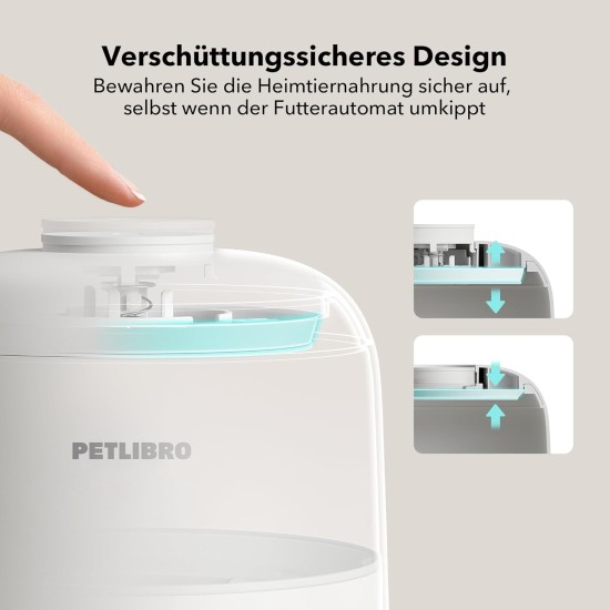 PETLIBRO Automatic Cat Feeder with App, Wireless 2.4G WiFi Enabled Intelligent Feeder, Rechargeable Battery with 30 Days Battery Life, with Stainless Steel Bowl, App Control PETLIBRO Automatic Cat Feeder with App, Wireless 2.4G WiFi Enabled Intelligent Feeder, Rechargeable Battery with 30 Days Battery Life, with Stainless Steel Bowl, App Control