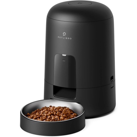 PETLIBRO Automatic Cat Feeder with App, Wireless 2.4G WiFi Enabled Intelligent Feeder, Rechargeable Battery with 30 Days Battery Life, with Stainless Steel Bowl, App Control PETLIBRO Automatic Cat Feeder with App, Wireless 2.4G WiFi Enabled Intelligent Feeder, Rechargeable Battery with 30 Days Battery Life, with Stainless Steel Bowl, App Control