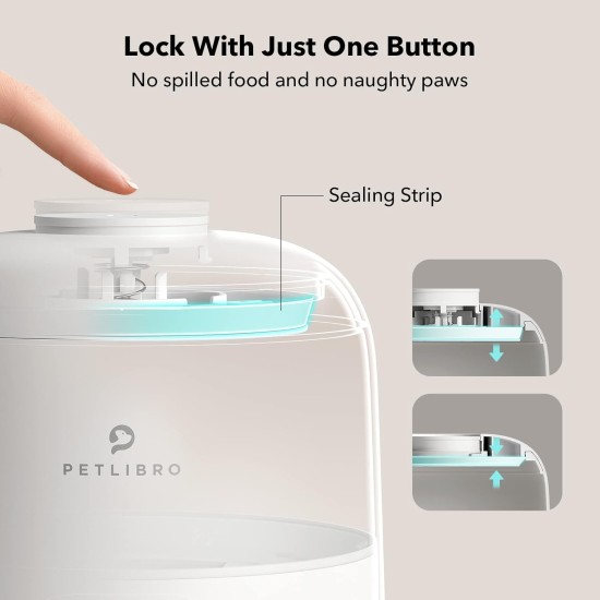 PETLIBRO Automatic Cat Food Dispenser, Automatic Cat Feeder Battery-Operated with 180-Day Battery Life, Air Pet Feeder for Cat & Dog, Timed Cat Feeder Program 1-6 Meals Control, 2L Car Cat Feeder PETLIBRO Automatic Cat Food Dispenser, Automatic Cat Feeder Battery-Operated with 180-Day Battery Life, Air Pet Feeder for Cat & Dog, Timed Cat Feeder Program 1-6 Meals Control, 2L Car Cat Feeder