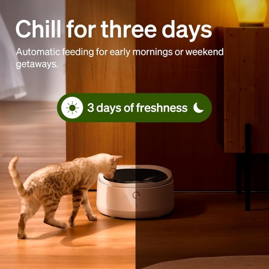 PETLIBRO Automatic Cat Wet Food with Dishwasher-Safe Stainless Steel Bowl, Wet Feeder with Semiconductor Cooling, 2.4 GHz Wi-Fi Smart App Control, 3 Days True Freshness, Wet Food Feeder PETLIBRO Automatic Cat Wet Food with Dishwasher-Safe Stainless Steel Bowl, Wet Feeder with Semiconductor Cooling, 2.4 GHz Wi-Fi Smart App Control, 3 Days True Freshness, Wet Food Feeder