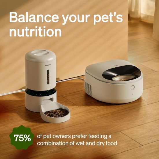 PETLIBRO Automatic Cat Wet Food with Dishwasher-Safe Stainless Steel Bowl, Wet Feeder with Semiconductor Cooling, 2.4 GHz Wi-Fi Smart App Control, 3 Days True Freshness, Wet Food Feeder PETLIBRO Automatic Cat Wet Food with Dishwasher-Safe Stainless Steel Bowl, Wet Feeder with Semiconductor Cooling, 2.4 GHz Wi-Fi Smart App Control, 3 Days True Freshness, Wet Food Feeder