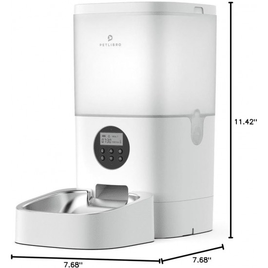 PETLIBRO Automatic Cat Wet Food with Dishwasher-Safe Stainless Steel Bowl, Wet Feeder with Semiconductor Cooling, 2.4 GHz Wi-Fi Smart App Control, 3 Days True Freshness, Wet Food Feeder PETLIBRO Automatic Cat Wet Food with Dishwasher-Safe Stainless Steel Bowl, Wet Feeder with Semiconductor Cooling, 2.4 GHz Wi-Fi Smart App Control, 3 Days True Freshness, Wet Food Feeder
