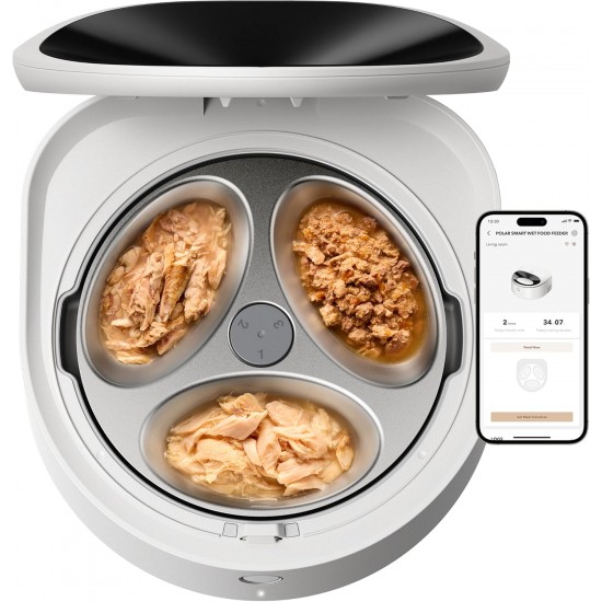 PETLIBRO Automatic Cat Wet Food with Dishwasher-Safe Stainless Steel Bowl, Wet Feeder with Semiconductor Cooling, 2.4 GHz Wi-Fi Smart App Control, 3 Days True Freshness, Wet Food Feeder PETLIBRO Automatic Cat Wet Food with Dishwasher-Safe Stainless Steel Bowl, Wet Feeder with Semiconductor Cooling, 2.4 GHz Wi-Fi Smart App Control, 3 Days True Freshness, Wet Food Feeder