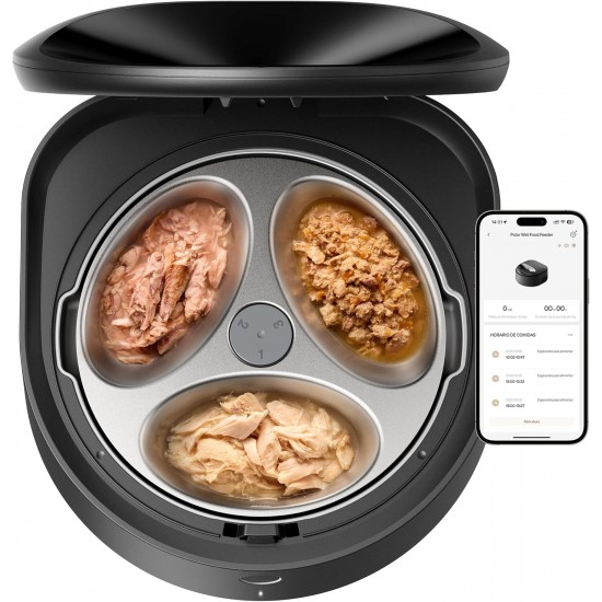 PETLIBRO Automatic Cat Wet Food with Dishwasher-Safe Stainless Steel Bowl, Wet Feeder with Semiconductor Cooling, 2.4 GHz Wi-Fi Smart App Control, 3 Days True Freshness, Wet Food Feeder PETLIBRO Automatic Cat Wet Food with Dishwasher-Safe Stainless Steel Bowl, Wet Feeder with Semiconductor Cooling, 2.4 GHz Wi-Fi Smart App Control, 3 Days True Freshness, Wet Food Feeder