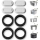 PETLIBRO Cat Fountain Filter, Pack of 4, 4 Filters for Cat Fountain, Stainless Steel, Triple Filtering Filter for Drinking Fountain for Cats and Dogs PETLIBRO Cat Fountain Filter, Pack of 4, 4 Filters for Cat Fountain, Stainless Steel, Triple Filtering Filter for Drinking Fountain for Cats and Dogs