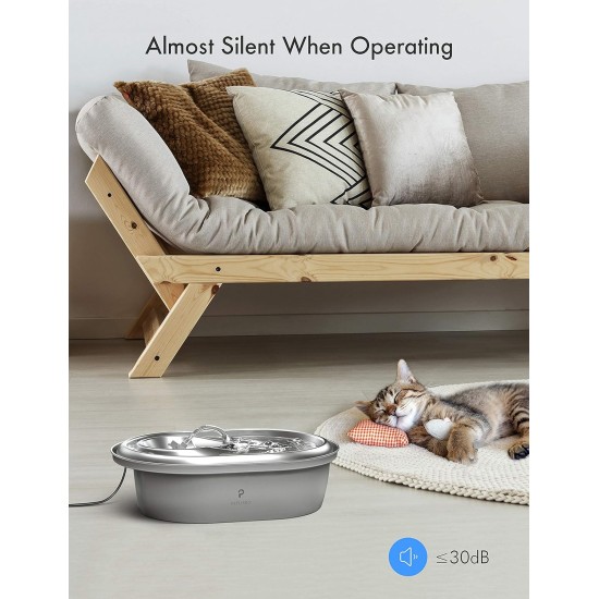 PETLIBRO Cat Fountain Filter, Pack of 4, 4 Filters for Cat Fountain, Stainless Steel, Triple Filtering Filter for Drinking Fountain for Cats and Dogs PETLIBRO Cat Fountain Filter, Pack of 4, 4 Filters for Cat Fountain, Stainless Steel, Triple Filtering Filter for Drinking Fountain for Cats and Dogs