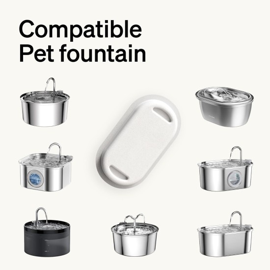 PETLIBRO Cat Fountain Filter, Pack of 4, 4 Filters for Cat Fountain, Stainless Steel, Triple Filtering Filter for Drinking Fountain for Cats and Dogs PETLIBRO Cat Fountain Filter, Pack of 4, 4 Filters for Cat Fountain, Stainless Steel, Triple Filtering Filter for Drinking Fountain for Cats and Dogs