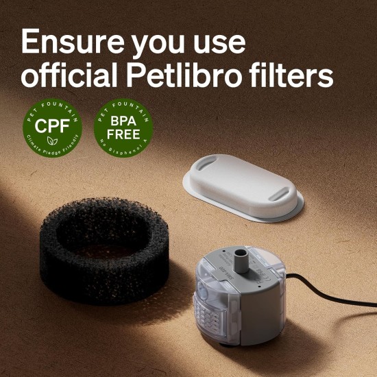 PETLIBRO Cat Fountain Filter, Pack of 4, 4 Filters for Cat Fountain, Stainless Steel, Triple Filtering Filter for Drinking Fountain for Cats and Dogs PETLIBRO Cat Fountain Filter, Pack of 4, 4 Filters for Cat Fountain, Stainless Steel, Triple Filtering Filter for Drinking Fountain for Cats and Dogs