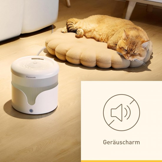 Panasonic CP-JNF01CW Smart Pet Feeder, Automatic Feeder, Cats & Small, Medium Dogs, 2.8 Litres, App Control, Level Monitoring, WiFi, Dishwasher Safe Bowl, Dual Stream, White Panasonic CP-JNF01CW Smart Pet Feeder, Automatic Feeder, Cats & Small, Medium Dogs, 2.8 Litres, App Control, Level Monitoring, WiFi, Dishwasher Safe Bowl, Dual Stream, White