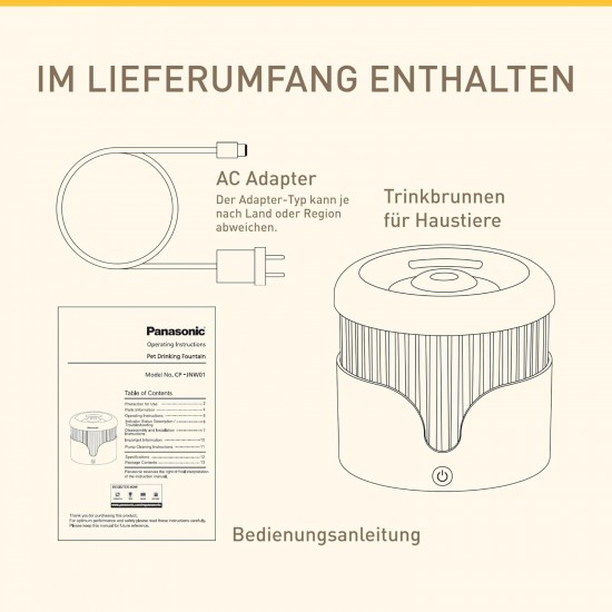 Panasonic CP-JNF01CW Smart Pet Feeder, Automatic Feeder, Cats & Small, Medium Dogs, 2.8 Litres, App Control, Level Monitoring, WiFi, Dishwasher Safe Bowl, Dual Stream, White Panasonic CP-JNF01CW Smart Pet Feeder, Automatic Feeder, Cats & Small, Medium Dogs, 2.8 Litres, App Control, Level Monitoring, WiFi, Dishwasher Safe Bowl, Dual Stream, White
