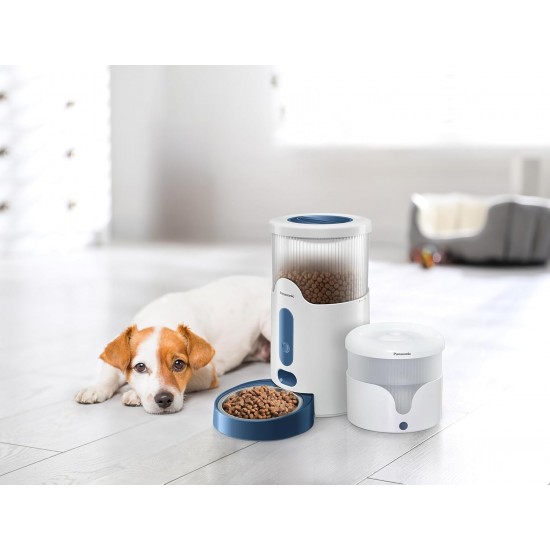 Panasonic CP-JNF01CW Smart Pet Feeder, Automatic Feeder, Cats & Small, Medium Dogs, 2.8 Litres, App Control, Level Monitoring, WiFi, Dishwasher Safe Bowl, Dual Stream, White Panasonic CP-JNF01CW Smart Pet Feeder, Automatic Feeder, Cats & Small, Medium Dogs, 2.8 Litres, App Control, Level Monitoring, WiFi, Dishwasher Safe Bowl, Dual Stream, White