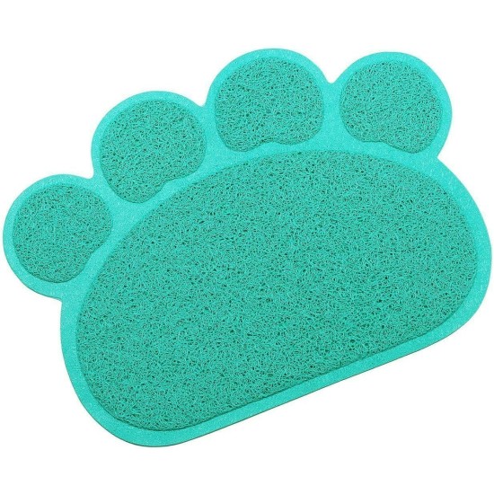 Pet Cat Litter Mat, SUAVER PVC Non-Slip Paw Shaped Cat Litter Tray Mat Pet Food Water Bowl Placement Mat Pet Feeding Mats, 30 x 40 cm (Lotus Pink) Pet Cat Litter Mat, SUAVER PVC Non-Slip Paw Shaped Cat Litter Tray Mat Pet Food Water Bowl Placement Mat Pet Feeding Mats, 30 x 40 cm (Lotus Pink)