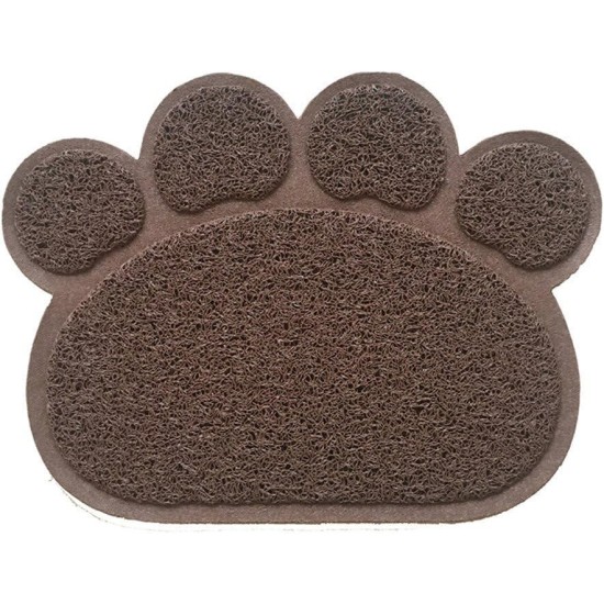 Pet Cat Litter Mat, SUAVER PVC Non-Slip Paw Shaped Cat Litter Tray Mat Pet Food Water Bowl Placement Mat Pet Feeding Mats, 30 x 40 cm (Lotus Pink) Pet Cat Litter Mat, SUAVER PVC Non-Slip Paw Shaped Cat Litter Tray Mat Pet Food Water Bowl Placement Mat Pet Feeding Mats, 30 x 40 cm (Lotus Pink)