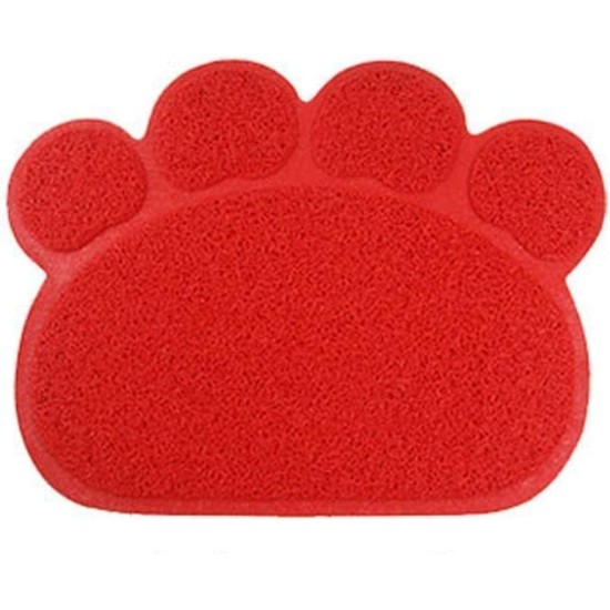 Pet Cat Litter Mat, SUAVER PVC Non-Slip Paw Shaped Cat Litter Tray Mat Pet Food Water Bowl Placement Mat Pet Feeding Mats, 30 x 40 cm (Lotus Pink) Pet Cat Litter Mat, SUAVER PVC Non-Slip Paw Shaped Cat Litter Tray Mat Pet Food Water Bowl Placement Mat Pet Feeding Mats, 30 x 40 cm (Lotus Pink)