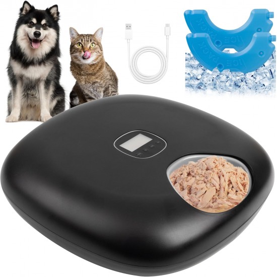 Pet Prime Automatic Cat Wet Food Feeder - Automatic 6-Way Feeder with 300 ml Servings, Cooling Function for Wet Food, 90 Days Battery Life for Cats and Dogs Pet Prime Automatic Cat Wet Food Feeder - Automatic 6-Way Feeder with 300 ml Servings, Cooling Function for Wet Food, 90 Days Battery Life for Cats and Dogs