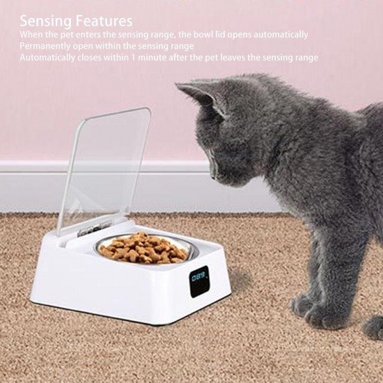 Pet Smart Feeder, Feeding Bowl for Dogs and Cats for Small and Medium Pets, 350 ml Open Cover, Induction, Lid Opening, Rechargeable Feeder Pet Smart Feeder, Feeding Bowl for Dogs and Cats for Small and Medium Pets, 350 ml Open Cover, Induction, Lid Opening, Rechargeable Feeder