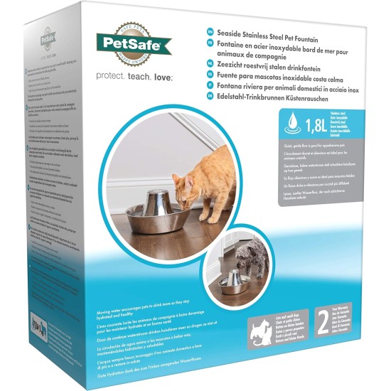 PetSafe Ceramic Cat Fountain in Avalon or Bachgeflüster Model with 2 Litre or 1.8 Litre Water Capacity, Drinking Fountain for Cats and Dogs with Dual Filter System and Dishwasher Safe Bowl PetSafe Ceramic Cat Fountain in Avalon or Bachgeflüster Model with 2 Litre or 1.8 Litre Water Capacity, Drinking Fountain for Cats and Dogs with Dual Filter System and Dishwasher Safe Bowl