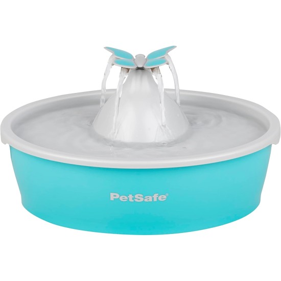 PetSafe Drinkwell Butterfly Drinking Fountain for Cats and Small Dogs, BPA-Free Plastic, 1.5 Litre Water Capacity, Blue PetSafe Drinkwell Butterfly Drinking Fountain for Cats and Small Dogs, BPA-Free Plastic, 1.5 Litre Water Capacity, Blue