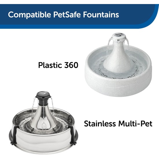 PetSafe Drinkwell Replacement Carbon Charcoal Filters for Drinkwell 360 Dog and Cat Water Fountain (Pack of 3) PetSafe Drinkwell Replacement Carbon Charcoal Filters for Drinkwell 360 Dog and Cat Water Fountain (Pack of 3)