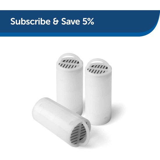 PetSafe Drinkwell Replacement Carbon Charcoal Filters for Drinkwell 360 Dog and Cat Water Fountain (Pack of 3) PetSafe Drinkwell Replacement Carbon Charcoal Filters for Drinkwell 360 Dog and Cat Water Fountain (Pack of 3)
