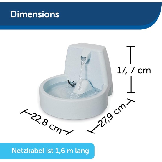 PetSafe Drinkwell Water Fountain - Ideal for Small Dog Breeds and Cats - Easy to Clean - Filter Included - Small Fountain PetSafe Drinkwell Water Fountain - Ideal for Small Dog Breeds and Cats - Easy to Clean - Filter Included - Small Fountain