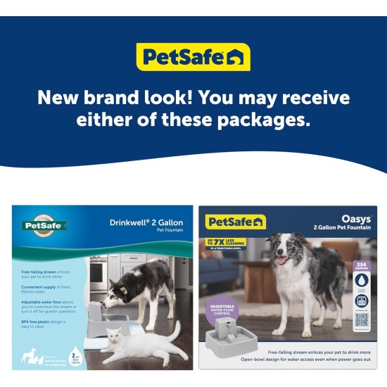 PetSafe Drinkwell Water Fountain for Cats, Dogs or Multiple Pets - Automatic Water Bowl - Pump and Water Filter Included - Dishwasher Safe - Easy to Clean PetSafe Drinkwell Water Fountain for Cats, Dogs or Multiple Pets - Automatic Water Bowl - Pump and Water Filter Included - Dishwasher Safe - Easy to Clean