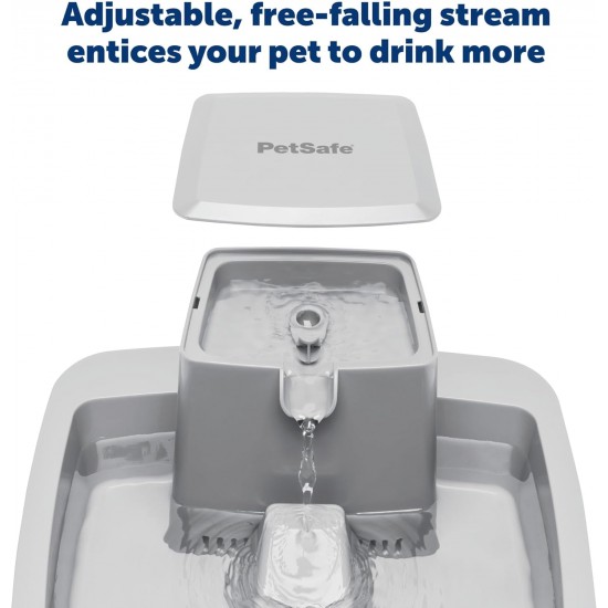 PetSafe Drinkwell Water Fountain for Dogs and Cats, Ideal for Medium Dog Breeds and Multiple Cat Households, Easy Clean Design, Filter Included PetSafe Drinkwell Water Fountain for Dogs and Cats, Ideal for Medium Dog Breeds and Multiple Cat Households, Easy Clean Design, Filter Included