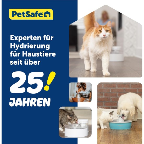 PetSafe Outlast Drinking Fountain without Pump, 1.7 L, Drinking Fountain for Cats and Small Dogs, Dishwasher Safe, Easy Assembly and Cleaning, Water Filter Included PetSafe Outlast Drinking Fountain without Pump, 1.7 L, Drinking Fountain for Cats and Small Dogs, Dishwasher Safe, Easy Assembly and Cleaning, Water Filter Included